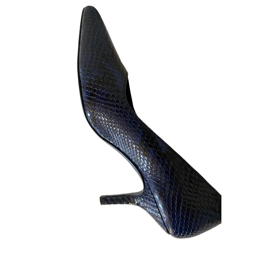 Anine Bing Python Devon Pumps Blue Size Eu 36 Us … - image 2